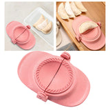 Maxbell Dumpling Press Machine Dumpling Wrapper Maker for Kitchen Baking Large and Pink