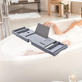 Maxbell Adjustable Luxury Bamboo Bathtub Caddy Tray for Small Tubs Salon Unique Gift