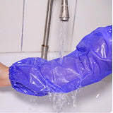 Maxbell Waterproof Sleeves Cleaning Supplies for Aquatic Fishery Industry Kitchen Blue