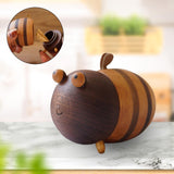 Maxbell Bee Shaped Toothpick Storage Box Cute Impermeable for Shop Bar Decoration