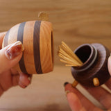 Maxbell Bee Shaped Toothpick Storage Box Cute Impermeable for Shop Bar Decoration