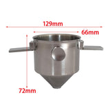 Maxbell Coffee Filter Folding Stainless Steel Reusable for Office Travel Backpacking