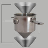 Maxbell Coffee Filter Folding Stainless Steel Reusable for Office Travel Backpacking