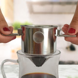 Maxbell Coffee Filter Folding Stainless Steel Reusable for Office Travel Backpacking