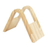 Maxbell Fan Shape Coffee Filter Paper Holder Shelf Stand Wood for Countertop Office Style A