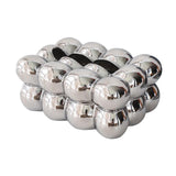 Maxbell Egg Shaped Tissue Boxes Holder Storage Box Ceramic Chic for Hotel Room Decor Argent