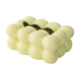 Maxbell Egg Shaped Tissue Boxes Holder Storage Box Ceramic Chic for Hotel Room Decor Green