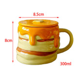 Maxbell Cute Coffee Mug 300ml Morning Cup Cartoon Tea Cup for Home Family