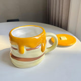 Maxbell Cute Coffee Mug 300ml Morning Cup Cartoon Tea Cup for Home Family