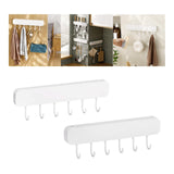 Maxbell Self Sticky Utensil Hanger Rack Kitchenware Holder for Bedroom Spoons Towel Without Hole