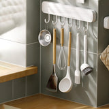 Maxbell Self Sticky Utensil Hanger Rack Kitchenware Holder for Bedroom Spoons Towel Without Hole