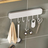 Maxbell Self Sticky Utensil Hanger Rack Kitchenware Holder for Bedroom Spoons Towel Without Hole