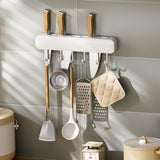 Maxbell Self Sticky Utensil Hanger Rack Kitchenware Holder for Bedroom Spoons Towel With Hole