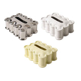 Maxbell Elegant Tissue Dispenser Box Decor Stylish Square for Vanity Table Desk Car Argent