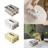 Maxbell Elegant Tissue Dispenser Box Decor Stylish Square for Vanity Table Desk Car Argent