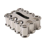 Maxbell Elegant Tissue Dispenser Box Decor Stylish Square for Vanity Table Desk Car Argent