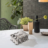 Maxbell Elegant Tissue Dispenser Box Decor Stylish Square for Vanity Table Desk Car Argent