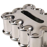 Maxbell Elegant Tissue Dispenser Box Decor Stylish Square for Vanity Table Desk Car Argent