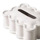 Maxbell Elegant Tissue Dispenser Box Decor Stylish Square for Vanity Table Desk Car White