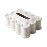 Maxbell Elegant Tissue Dispenser Box Decor Stylish Square for Vanity Table Desk Car White