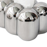 Maxbell Toilet Paper Holder Box Practical Cute for NightStand Tabletop Living Room Argent