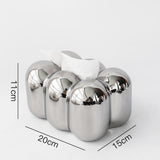 Maxbell Toilet Paper Holder Box Practical Cute for NightStand Tabletop Living Room Argent