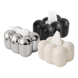 Maxbell Toilet Paper Holder Box Practical Cute for NightStand Tabletop Living Room Argent