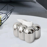 Maxbell Toilet Paper Holder Box Practical Cute for NightStand Tabletop Living Room Argent