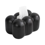 Maxbell Toilet Paper Holder Box Practical Cute for NightStand Tabletop Living Room Black