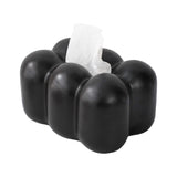 Maxbell Toilet Paper Holder Box Practical Cute for NightStand Tabletop Living Room Black