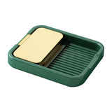 Maxbell Kitchen Pot Lid Holder Kitchen Tool Cooking Spatula Rack Multifunction Green