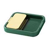 Maxbell Kitchen Pot Lid Holder Kitchen Tool Cooking Spatula Rack Multifunction Green