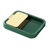 Maxbell Kitchen Pot Lid Holder Kitchen Tool Cooking Spatula Rack Multifunction Green