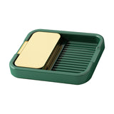 Maxbell Kitchen Pot Lid Holder Kitchen Tool Cooking Spatula Rack Multifunction Green