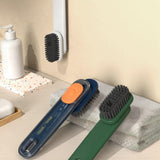 Maxbell Soap Dispensing Cleaning Brush Laundry Scrubbing Brush Automatic for Kitchen Dark Blue