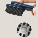 Maxbell Soap Dispensing Cleaning Brush Laundry Scrubbing Brush Automatic for Kitchen Dark Blue