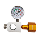 Maxbell CO2 Cylinder Refill Adapter Bottle Connector Pressure Gauge for Maker style A