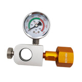 Maxbell CO2 Cylinder Refill Adapter Bottle Connector Pressure Gauge for Maker style A
