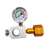 Maxbell CO2 Cylinder Refill Adapter Bottle Connector Pressure Gauge for Maker style A