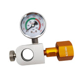 Maxbell CO2 Cylinder Refill Adapter Bottle Connector Pressure Gauge for Maker style A
