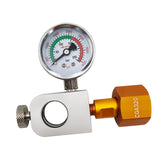 Maxbell CO2 Cylinder Refill Adapter Bottle Connector Pressure Gauge for Maker style B