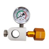 Maxbell CO2 Cylinder Refill Adapter Bottle Connector Pressure Gauge for Maker style B