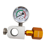 Maxbell CO2 Cylinder Refill Adapter Bottle Connector Pressure Gauge for Maker style B