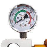 Maxbell CO2 Cylinder Refill Adapter Bottle Connector Pressure Gauge for Maker style B