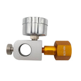 Maxbell CO2 Cylinder Refill Adapter Bottle Connector Pressure Gauge for Maker style C