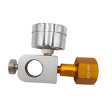 Maxbell CO2 Cylinder Refill Adapter Bottle Connector Pressure Gauge for Maker style C