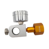 Maxbell CO2 Cylinder Refill Adapter Bottle Connector Pressure Gauge for Maker style C