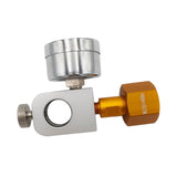 Maxbell CO2 Cylinder Refill Adapter Bottle Connector Pressure Gauge for Maker style C