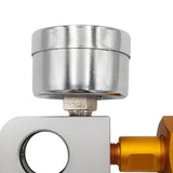 Maxbell CO2 Cylinder Refill Adapter Bottle Connector Pressure Gauge for Maker style C