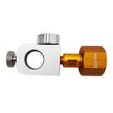 Maxbell CO2 Cylinder Refill Adapter Bottle Connector Pressure Gauge for Maker style E